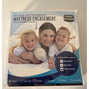 Utopia Bedding Zippered Mattress Encasement Twin - 100% Waterproof and Bed Bug P